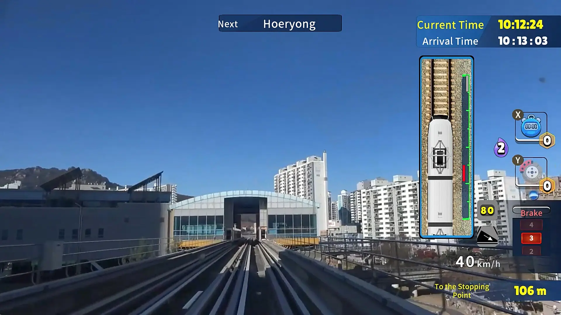 韩国轨道驾驶之旅:轻轨乌镇部/Korean Rail Driving Tour-LRT Uijeongbu 游戏截图