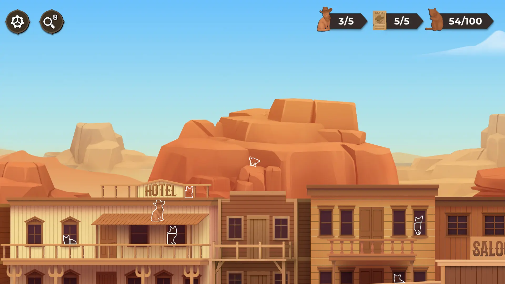 猫猫找猫猫/Cat Search In The Wild West 游戏截图