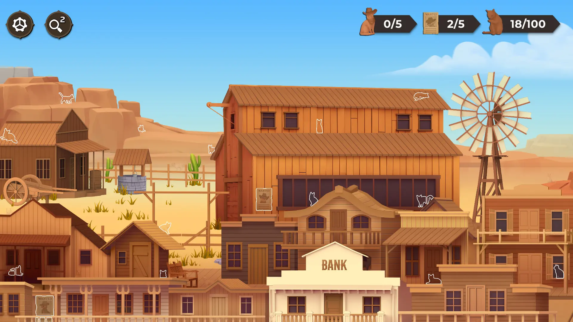 猫猫找猫猫/Cat Search In The Wild West 游戏截图