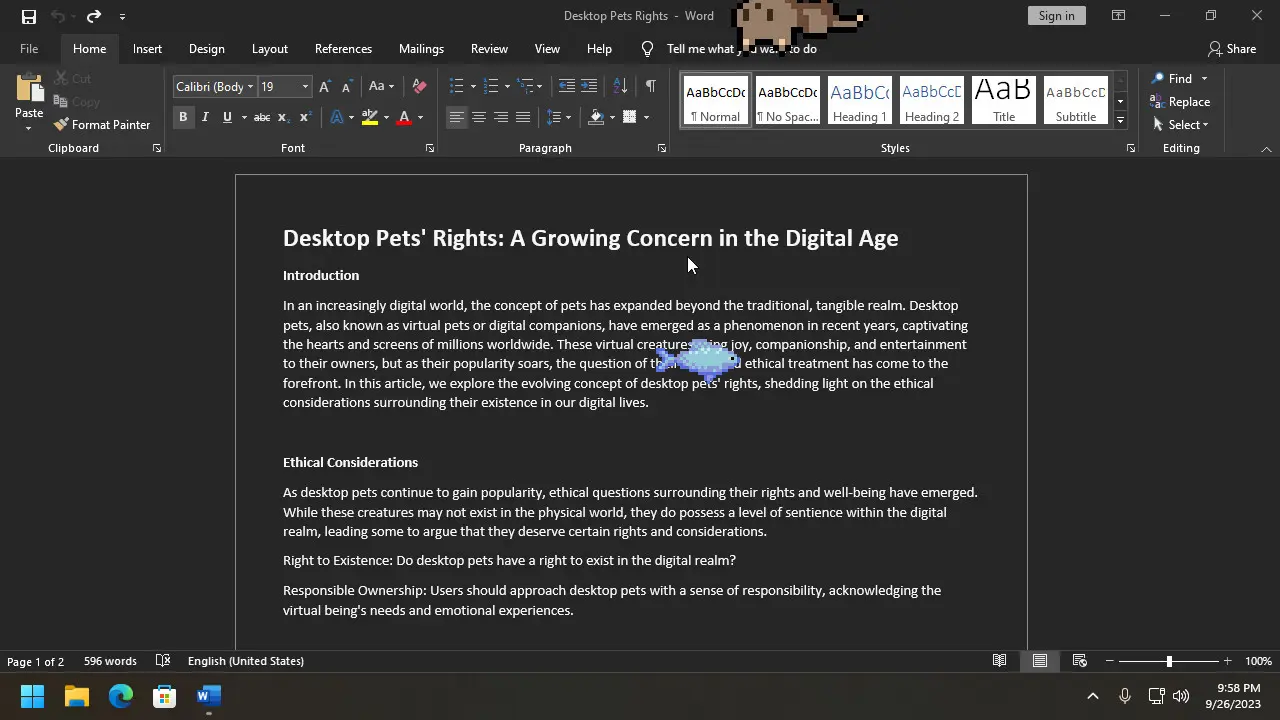 桌面宠物/Desktop Pet Project 游戏截图