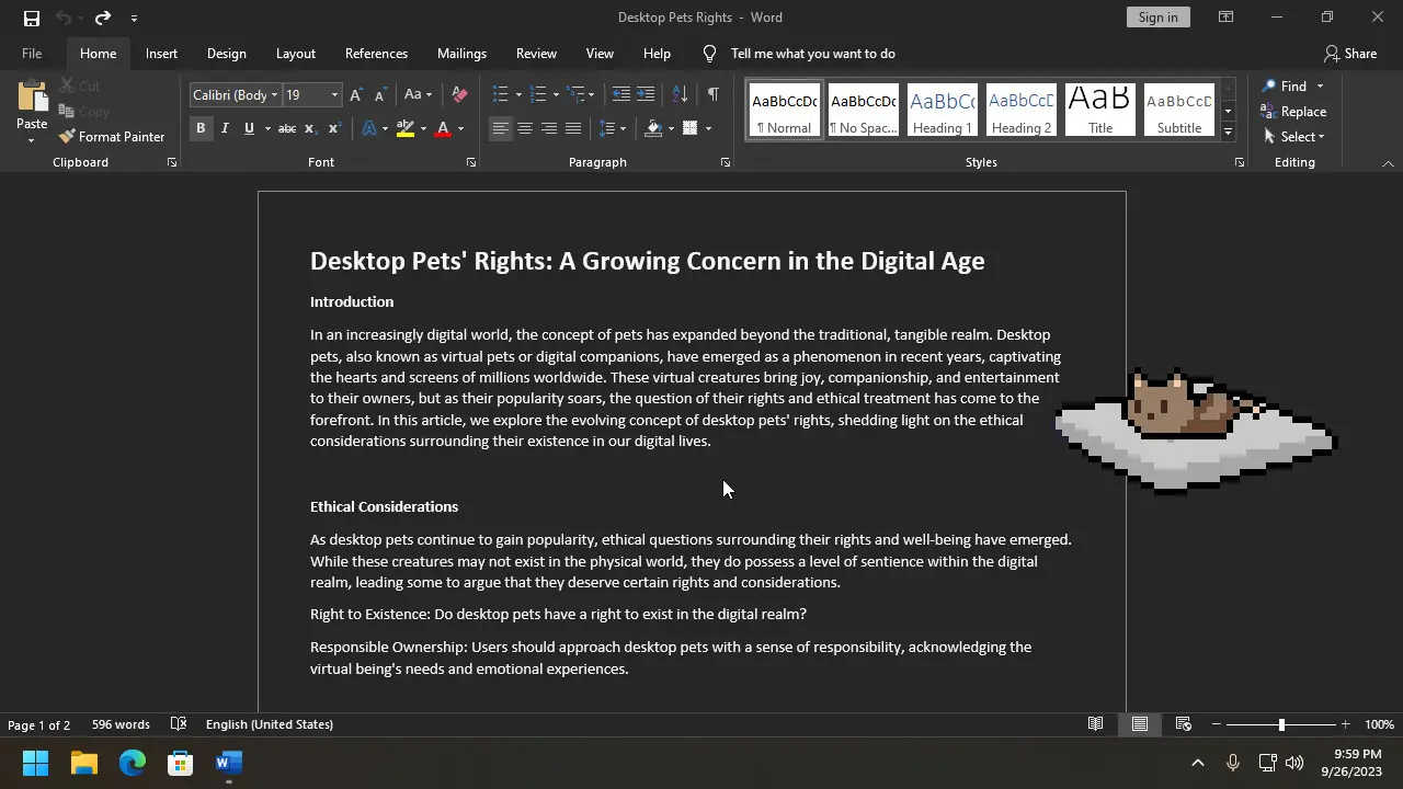桌面宠物/Desktop Pet Project 游戏截图