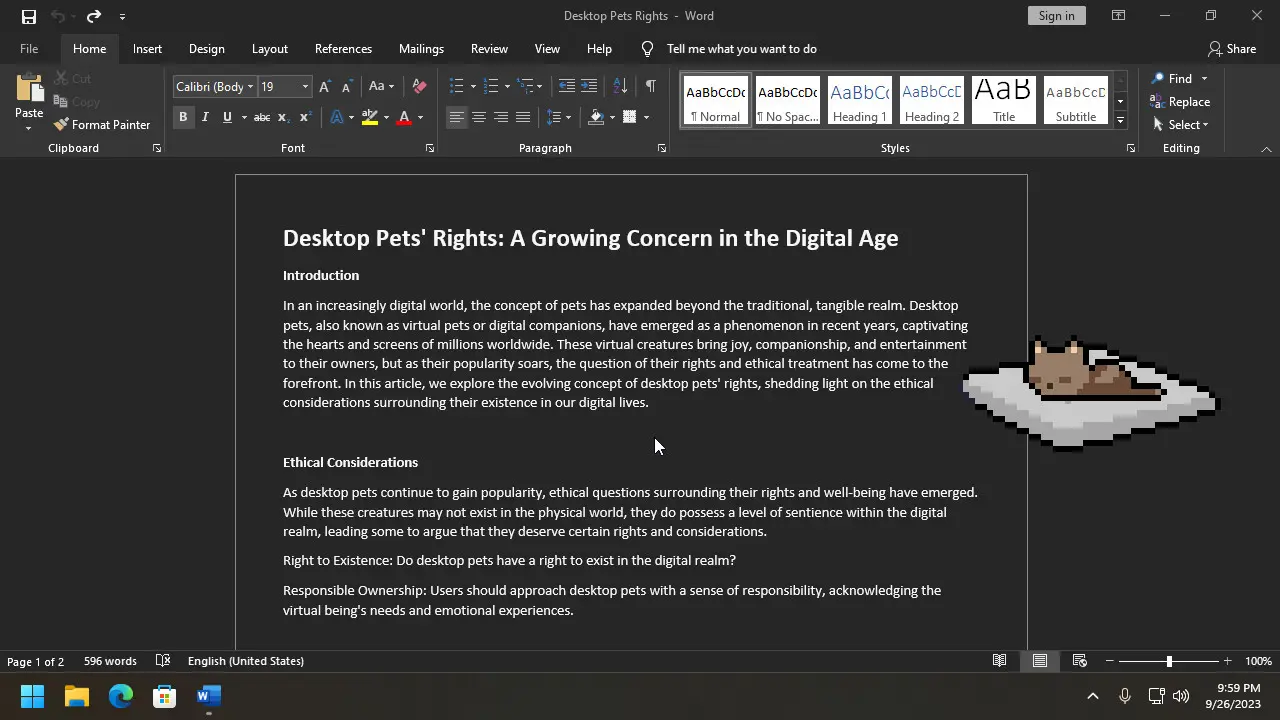 桌面宠物/Desktop Pet Project 游戏截图