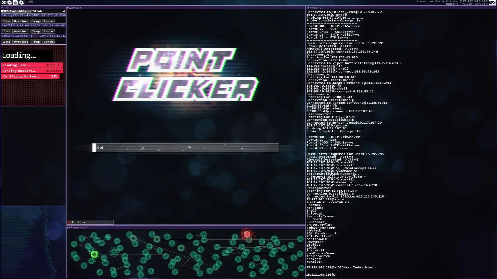 黑客网络/Hacknet 游戏截图