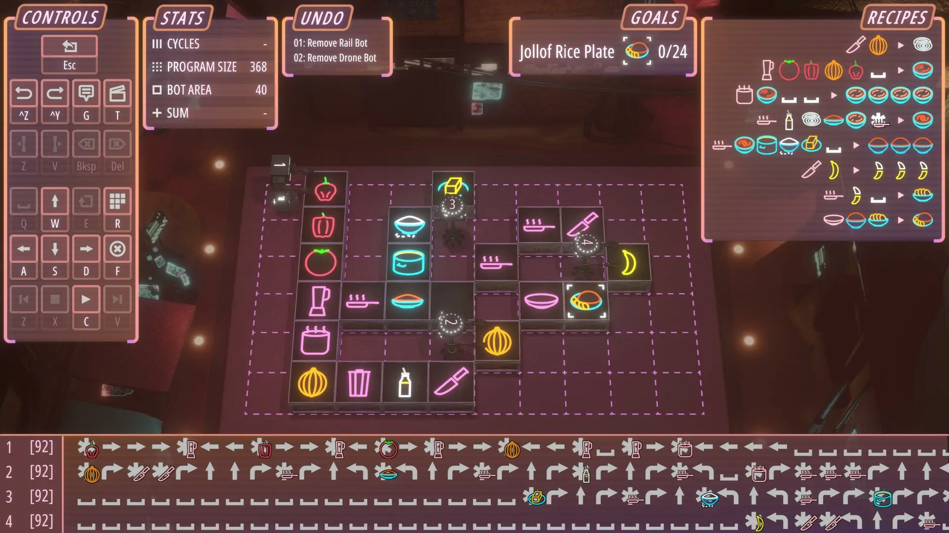霓虹面：赛博朋克厨房自动化/Neon Noodles - Cyberpunk Kitchen Automation 游戏截图