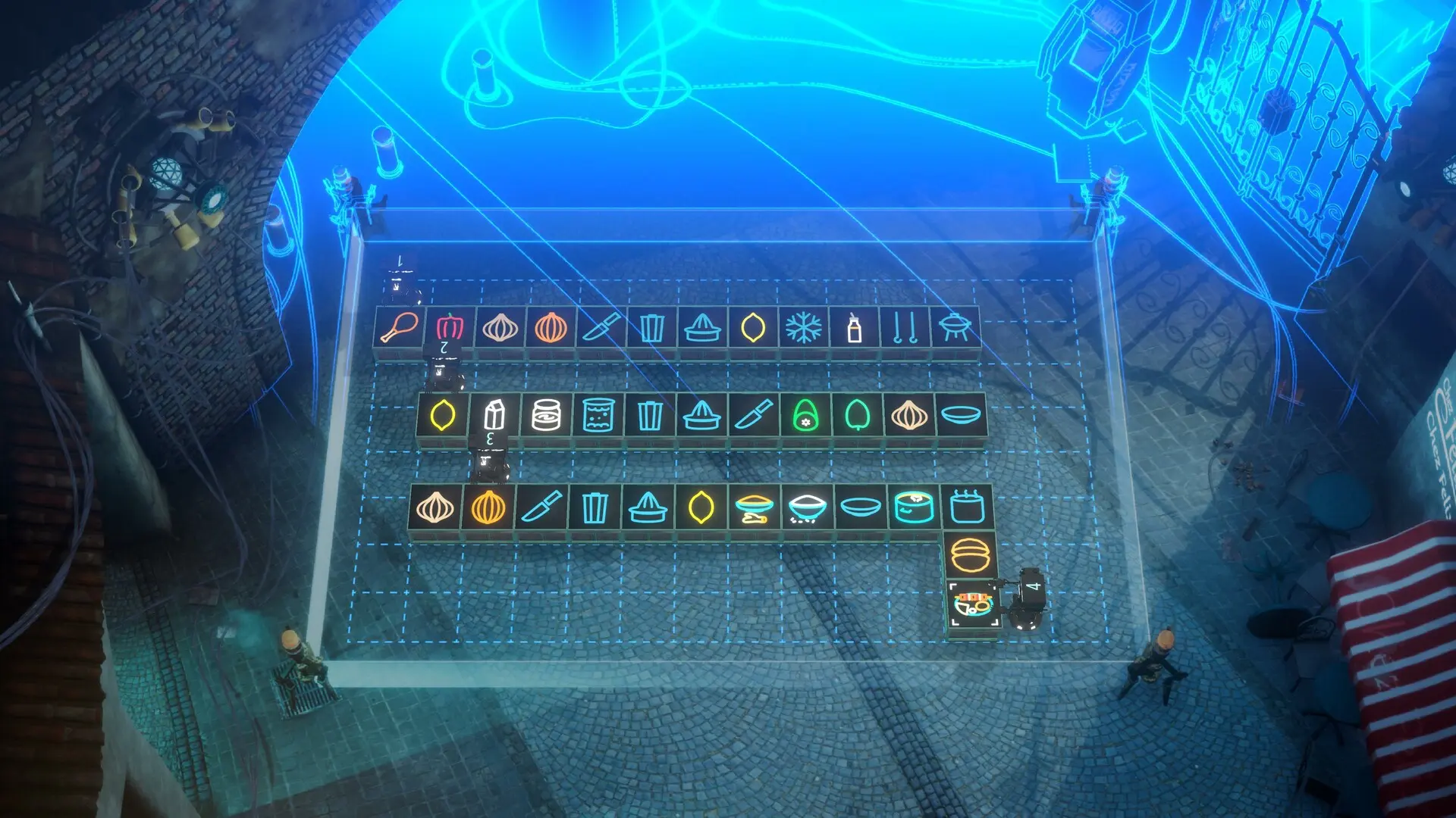 霓虹面：赛博朋克厨房自动化/Neon Noodles - Cyberpunk Kitchen Automation 游戏截图