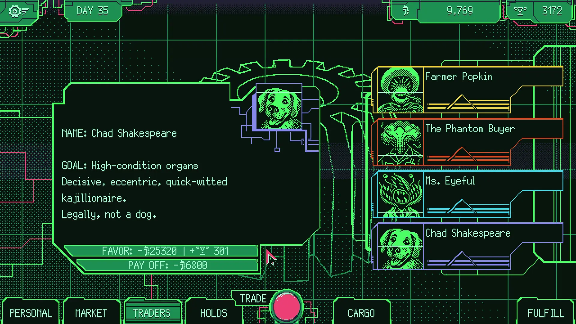 太空军阀器官交易模拟/Space Warlord Organ Trading Simulator 游戏截图