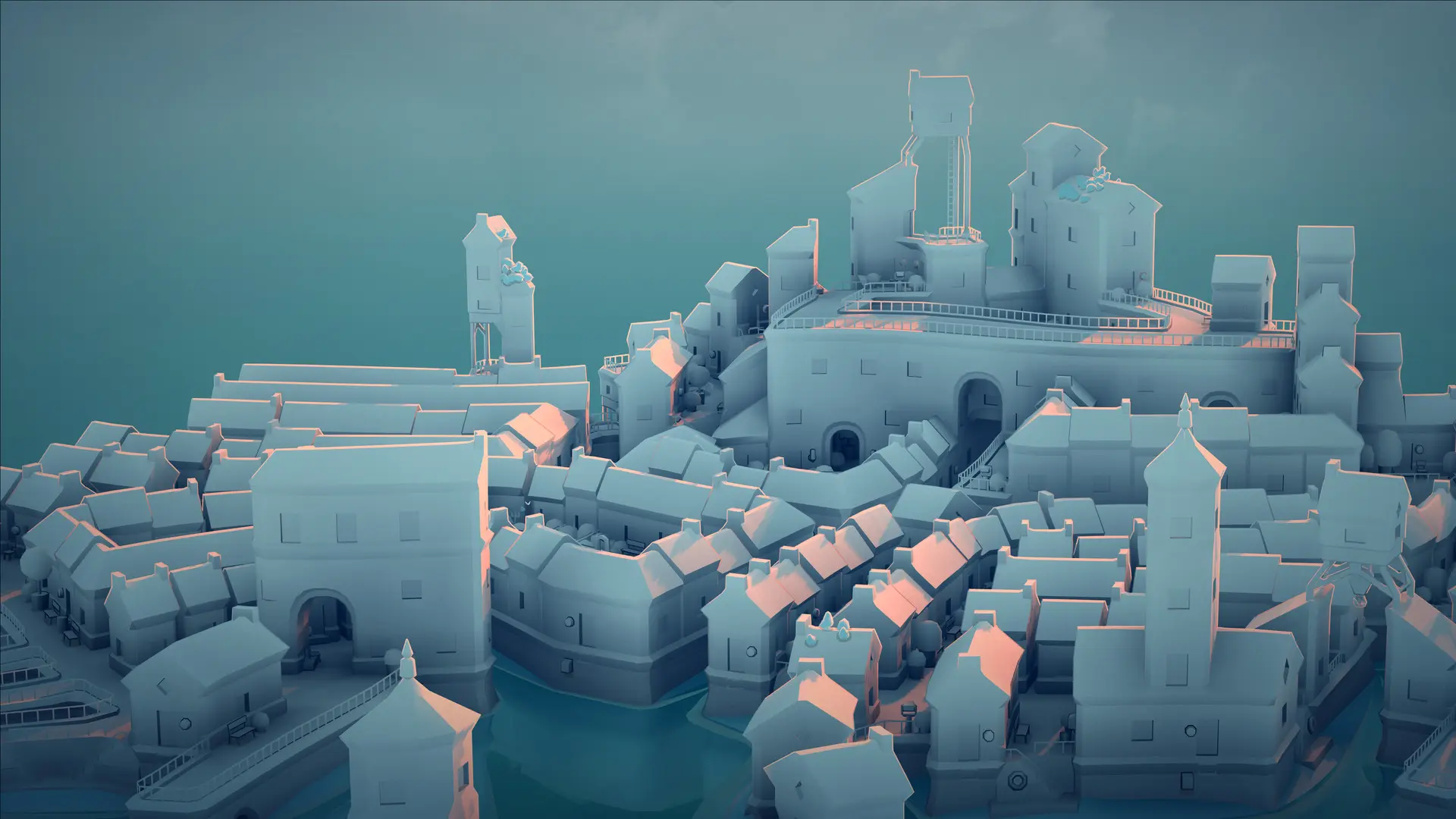 城景/城镇叠叠乐/城市景观/Townscaper 游戏截图
