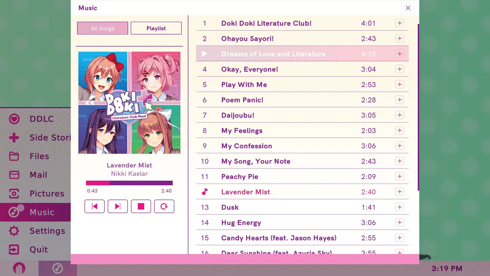 心跳文学部Plus/Doki Doki Literature Club Plus! 游戏截图
