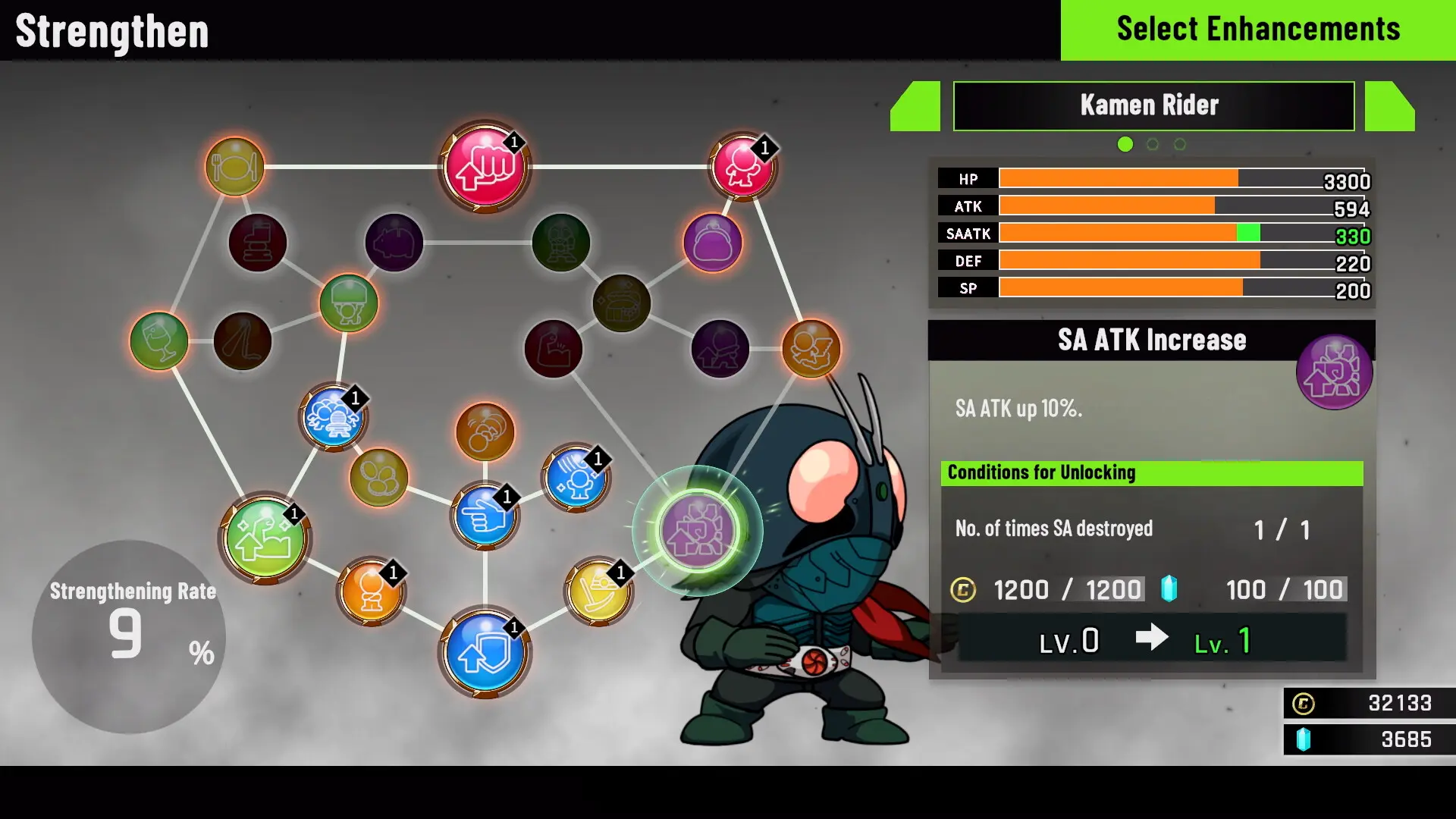 SD 新·假面骑士 乱舞/SD Shin Kamen Rider Rumble 游戏截图