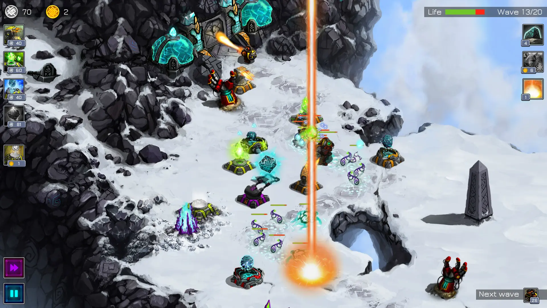 远古行星塔防/古老星球塔防/Ancient Planet Tower Defense 游戏截图