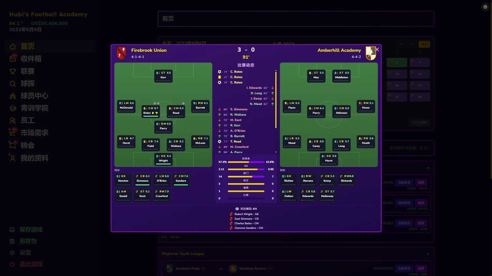 足球青训学院经理/Football Academy Manager 游戏截图