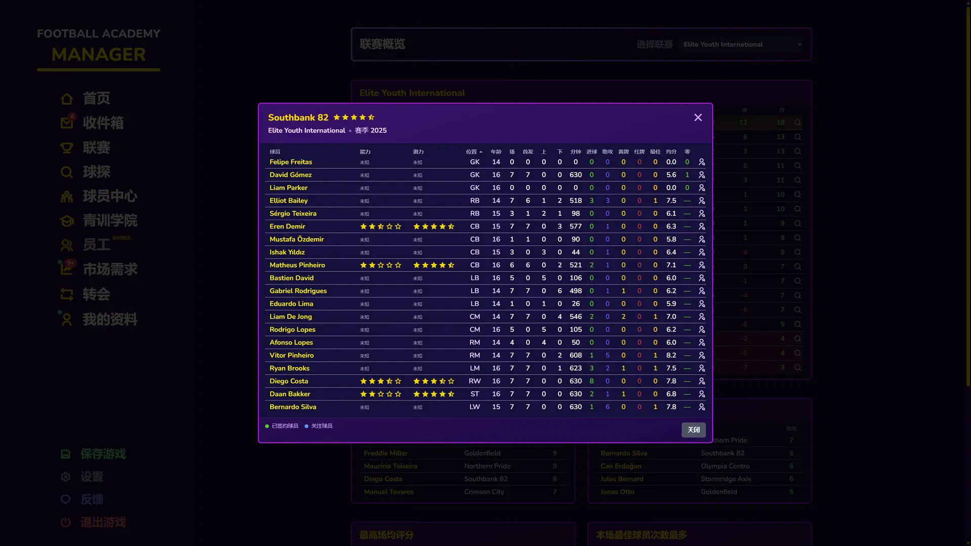 足球青训学院经理/Football Academy Manager 游戏截图