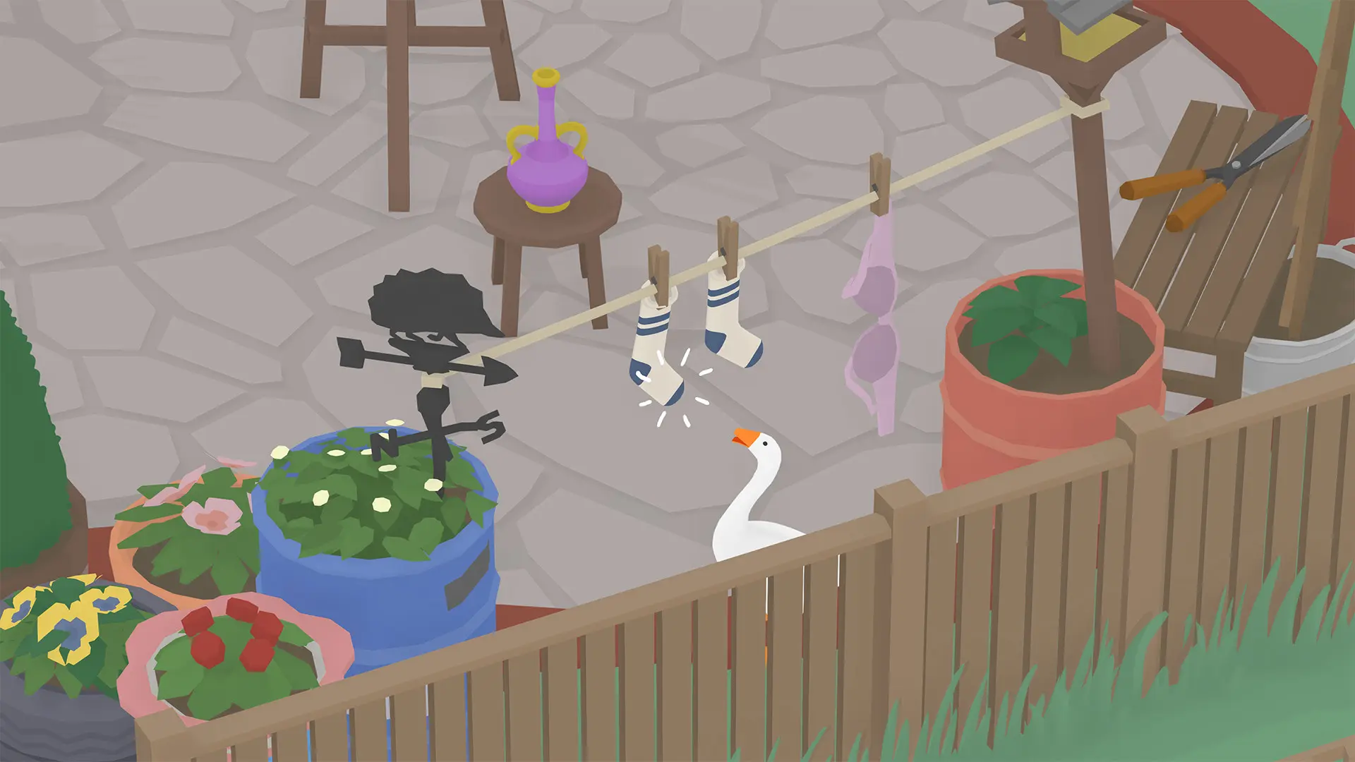 捣蛋鹅/无题大鹅模拟/Untitled Goose Game 游戏截图