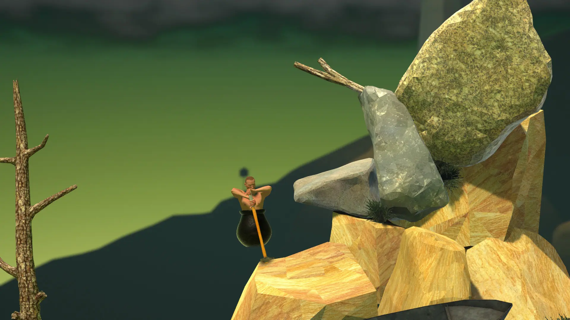 掘地求升/和班尼特福迪一起攻克难关/Getting Over It with Bennett Foddy 游戏截图