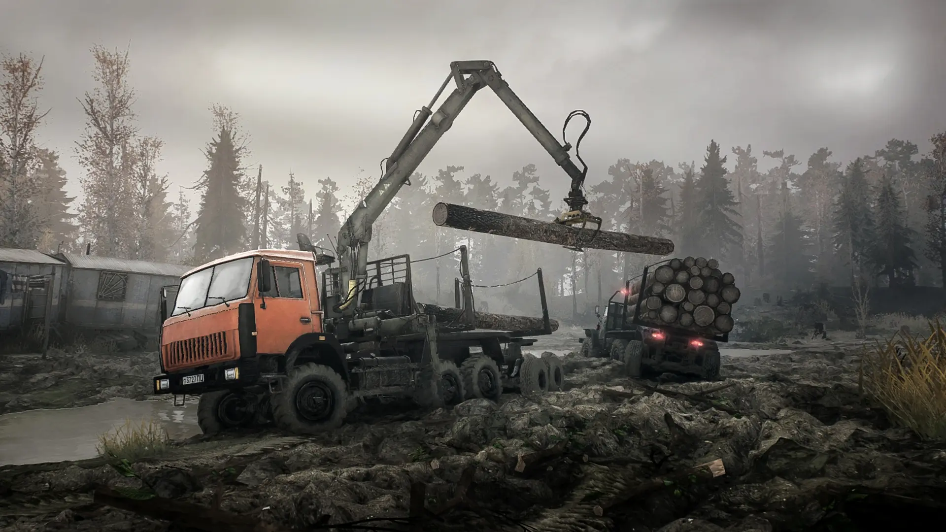 旋转轮胎:泥泞奔驰/Spintires: MudRunner 游戏截图