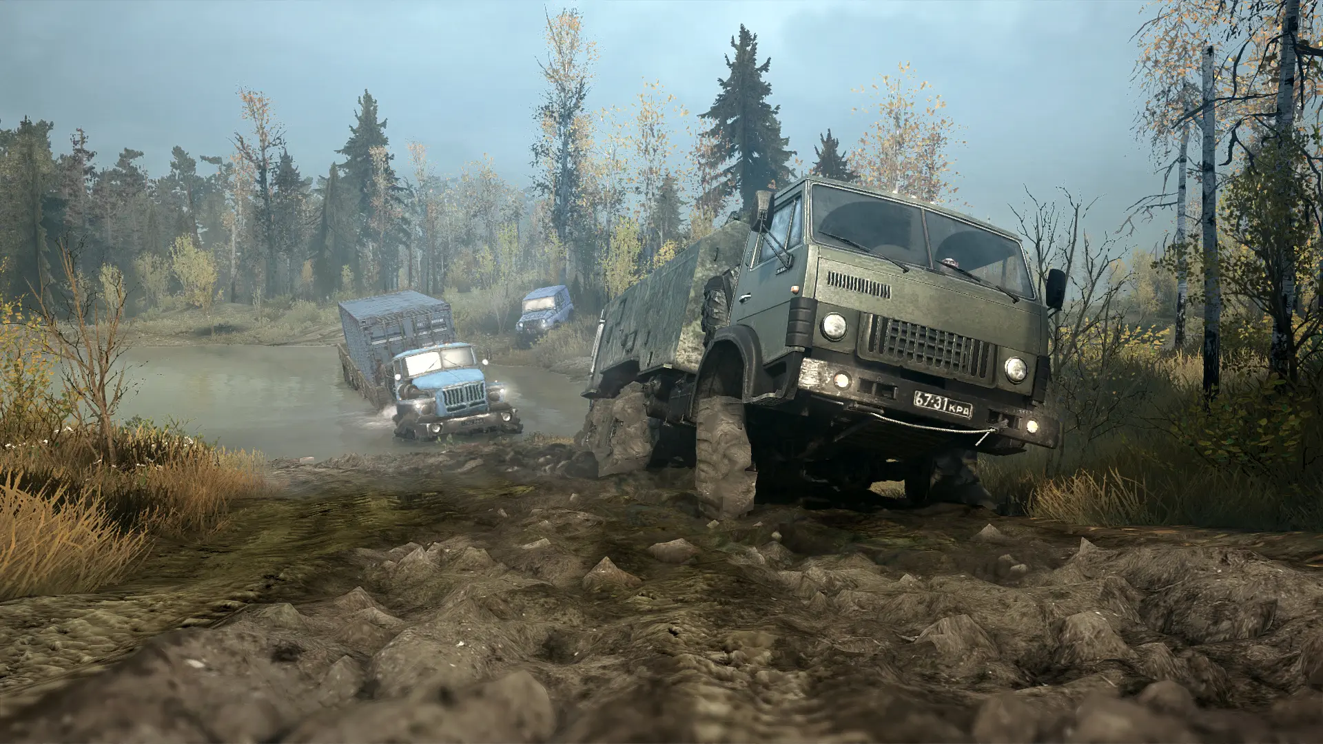 旋转轮胎:泥泞奔驰/Spintires: MudRunner 游戏截图