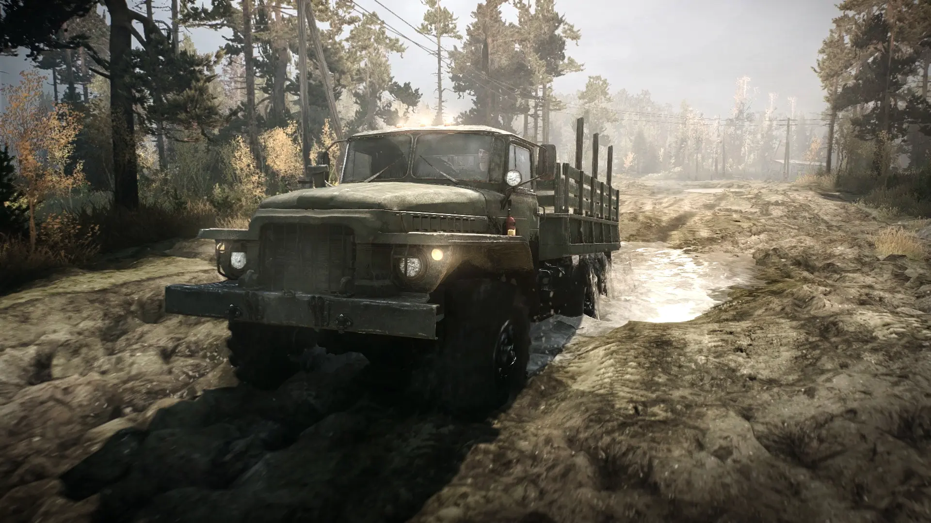 旋转轮胎:泥泞奔驰/Spintires: MudRunner 游戏截图