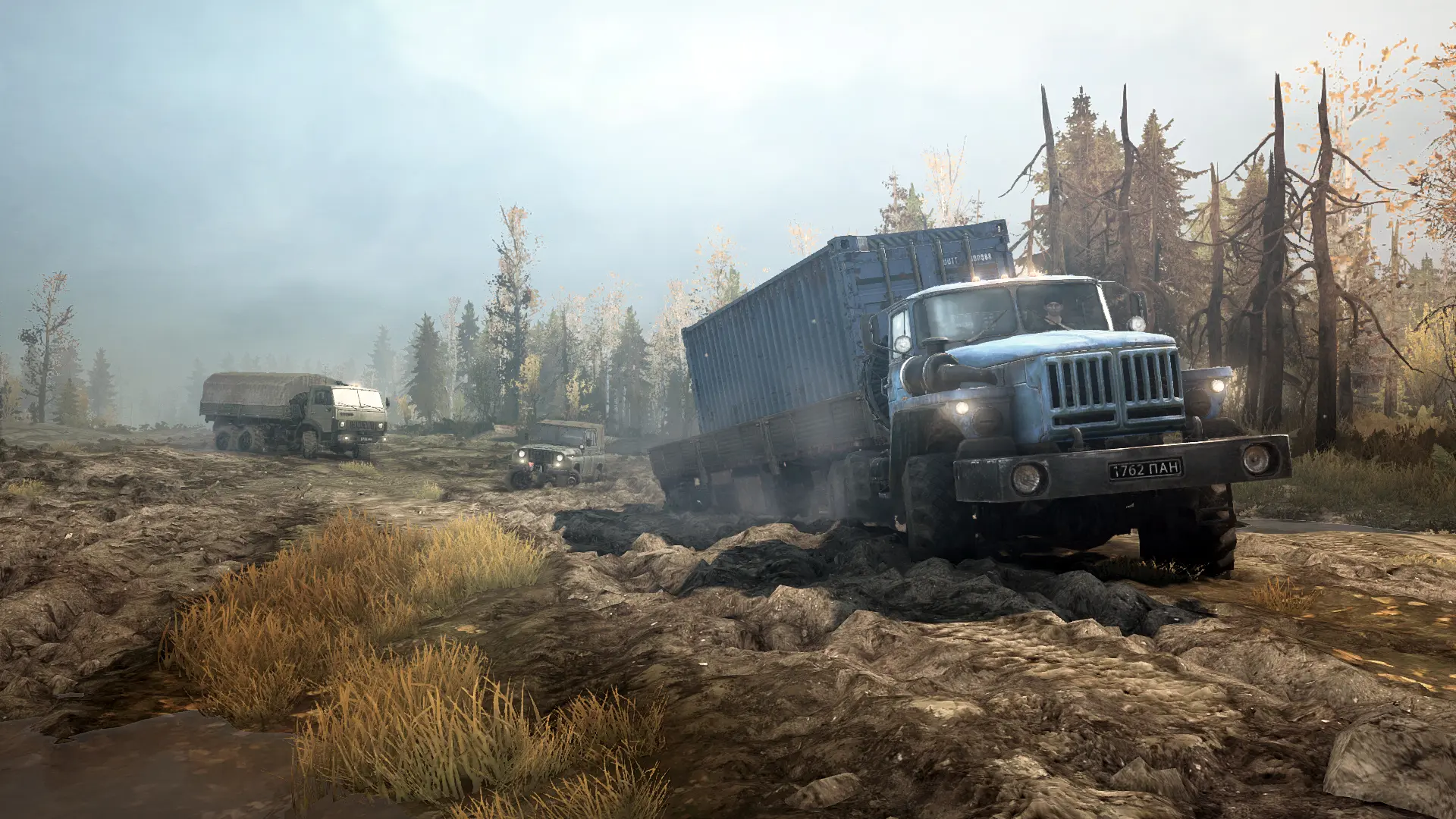 旋转轮胎:泥泞奔驰/Spintires: MudRunner 游戏截图