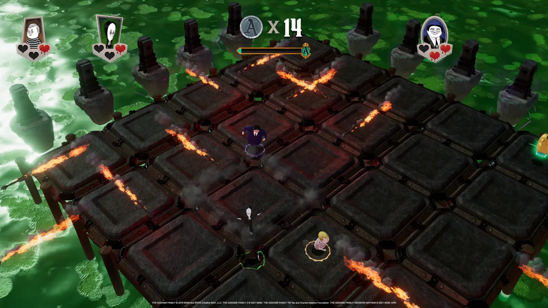 爱登士家庭:家翻宅乱/The Addams Family: Mansion Mayhem 游戏截图