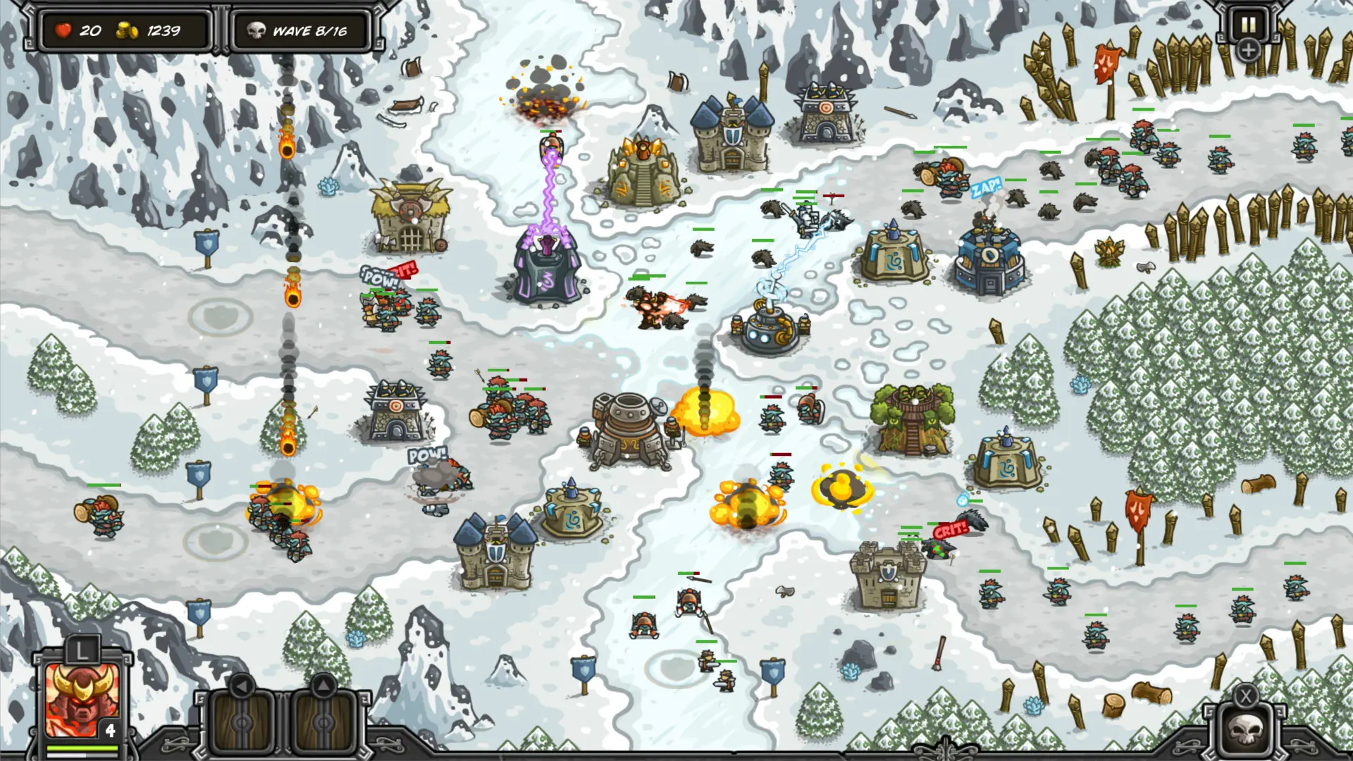 王国保卫战/皇家守卫军/Kingdom Rush 游戏截图