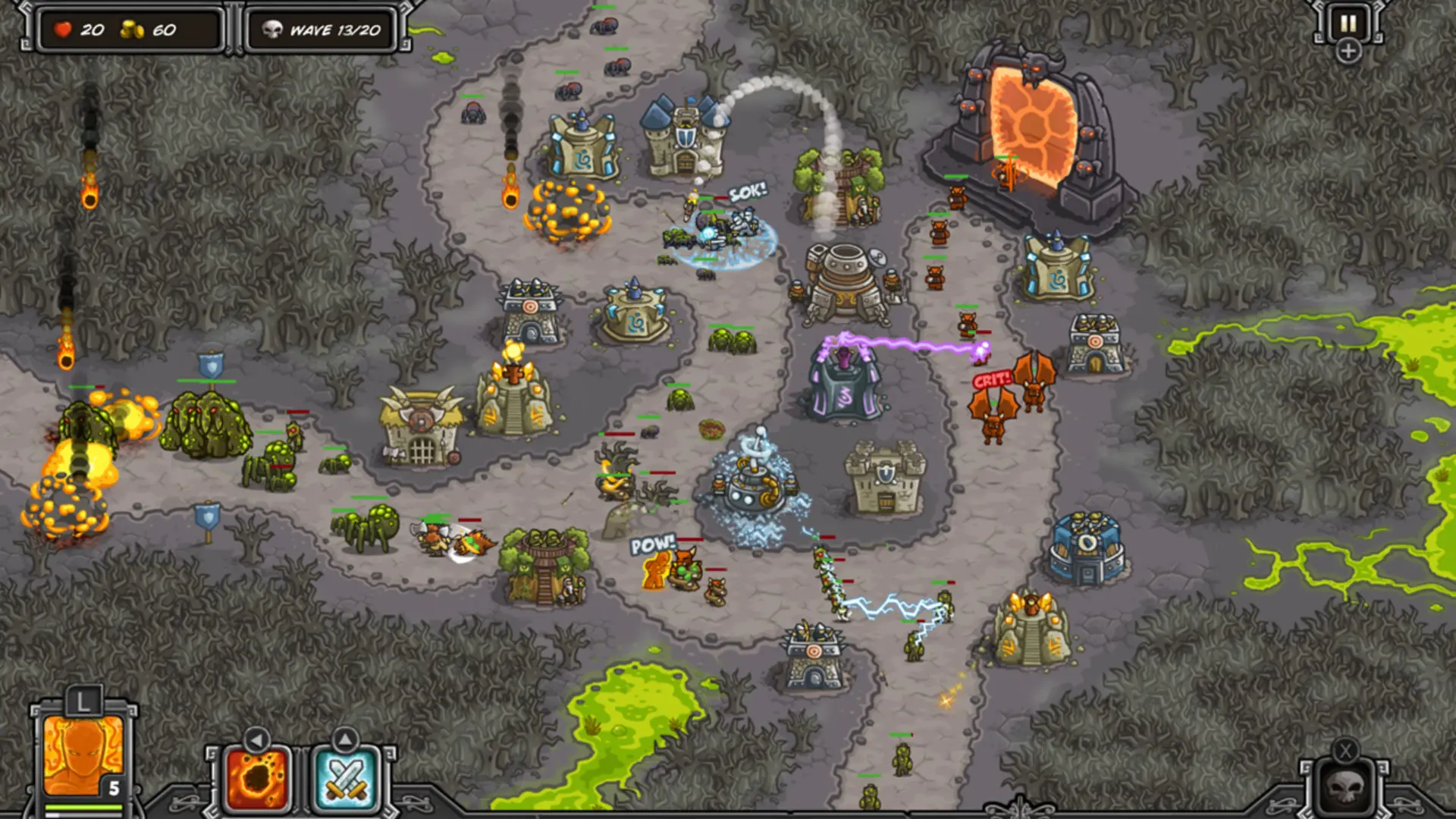 王国保卫战/皇家守卫军/Kingdom Rush 游戏截图