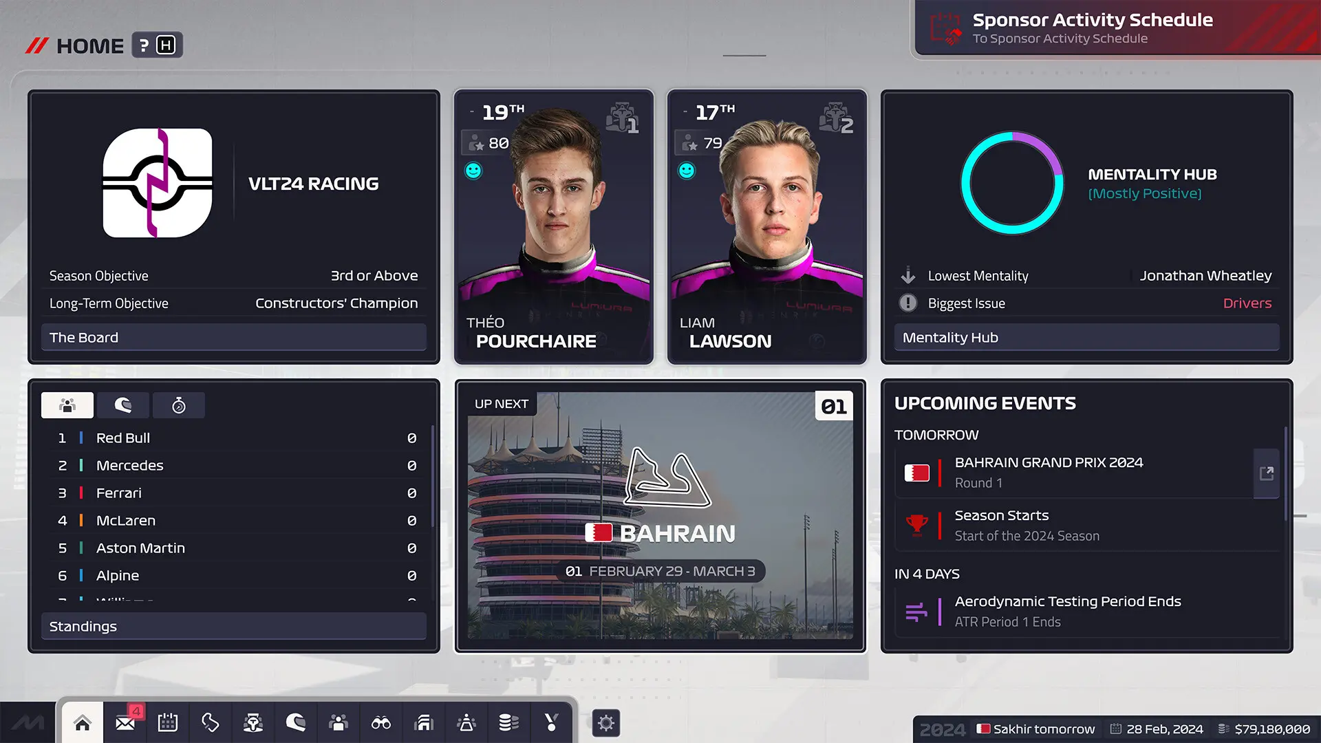 F1车队经理2024-虚拟机版/F1 Manager 2024 HYPERVISOR 游戏截图