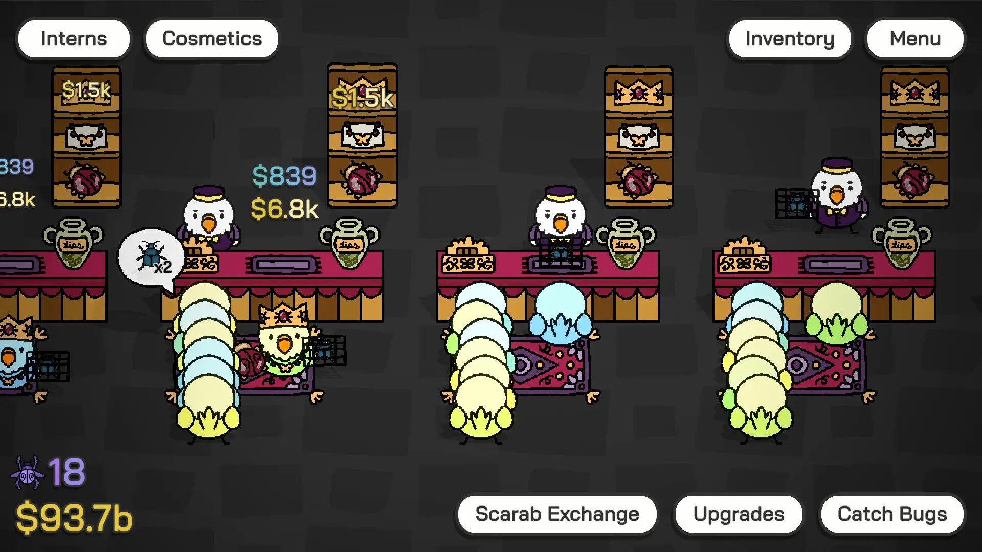 虎皮鹦鹉的昆虫小店/Budgie's Bug Shop 游戏截图