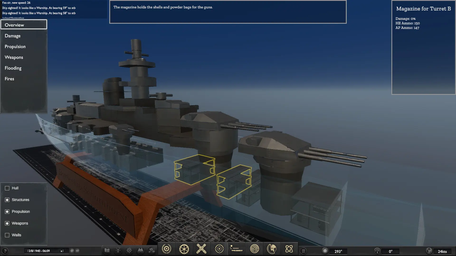 战列舰指挥官:沙恩霍斯特号/Battleship Command 游戏截图
