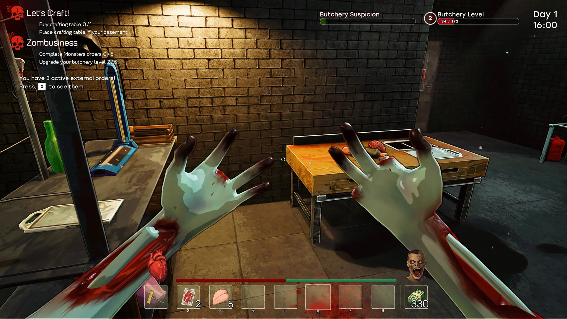 僵尸屠夫模拟器/ZOMBUTCHER: Monster Business Simulator 游戏截图