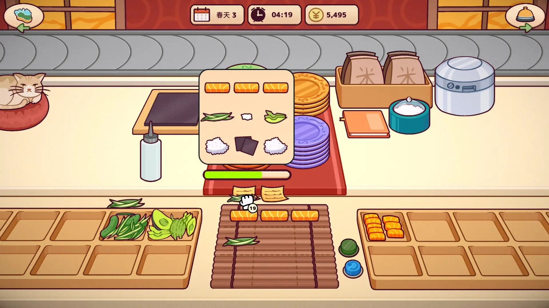 美味回转寿司店模拟器/Ugoku Sushi Bar 游戏截图
