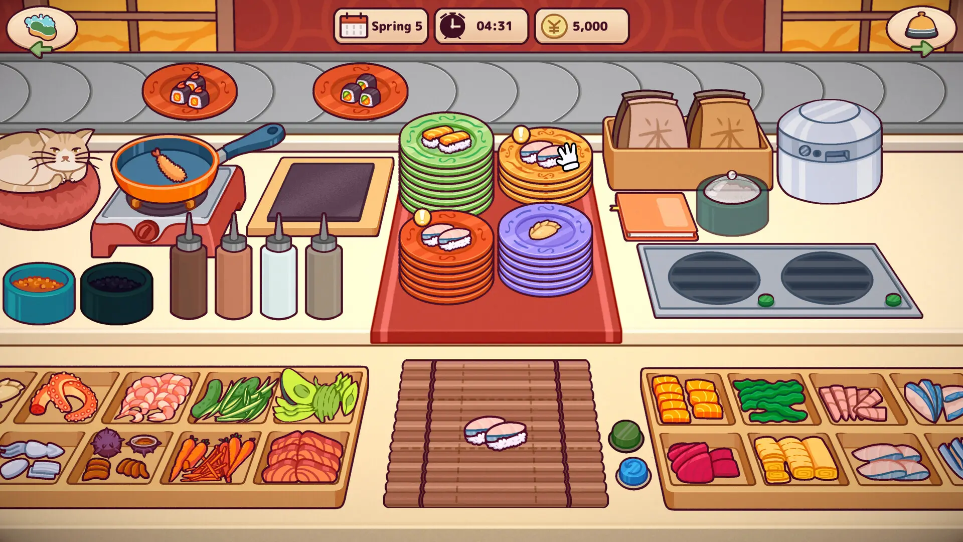 美味回转寿司店模拟器/Ugoku Sushi Bar 游戏截图