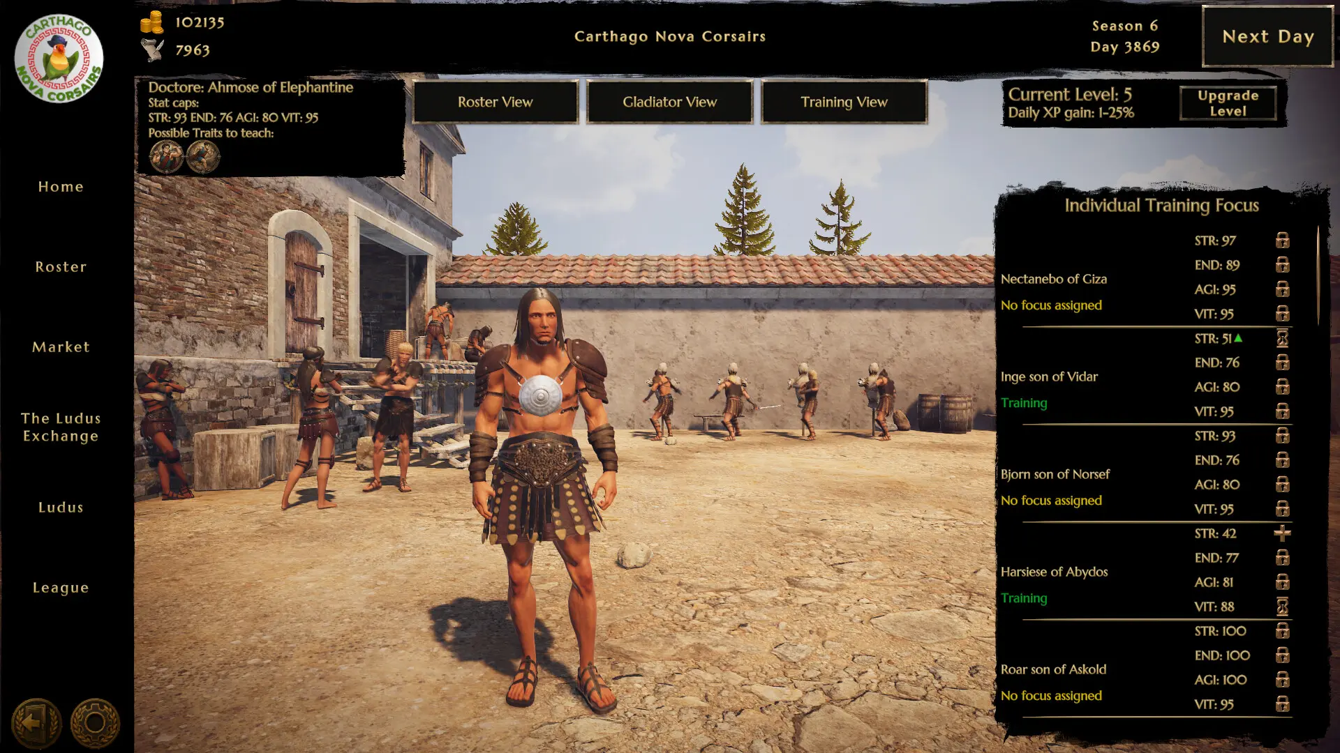 伟大角斗士学院：角斗士管理模拟器/Ludus Magnatus: Gladiator Manager Simulator 游戏截图