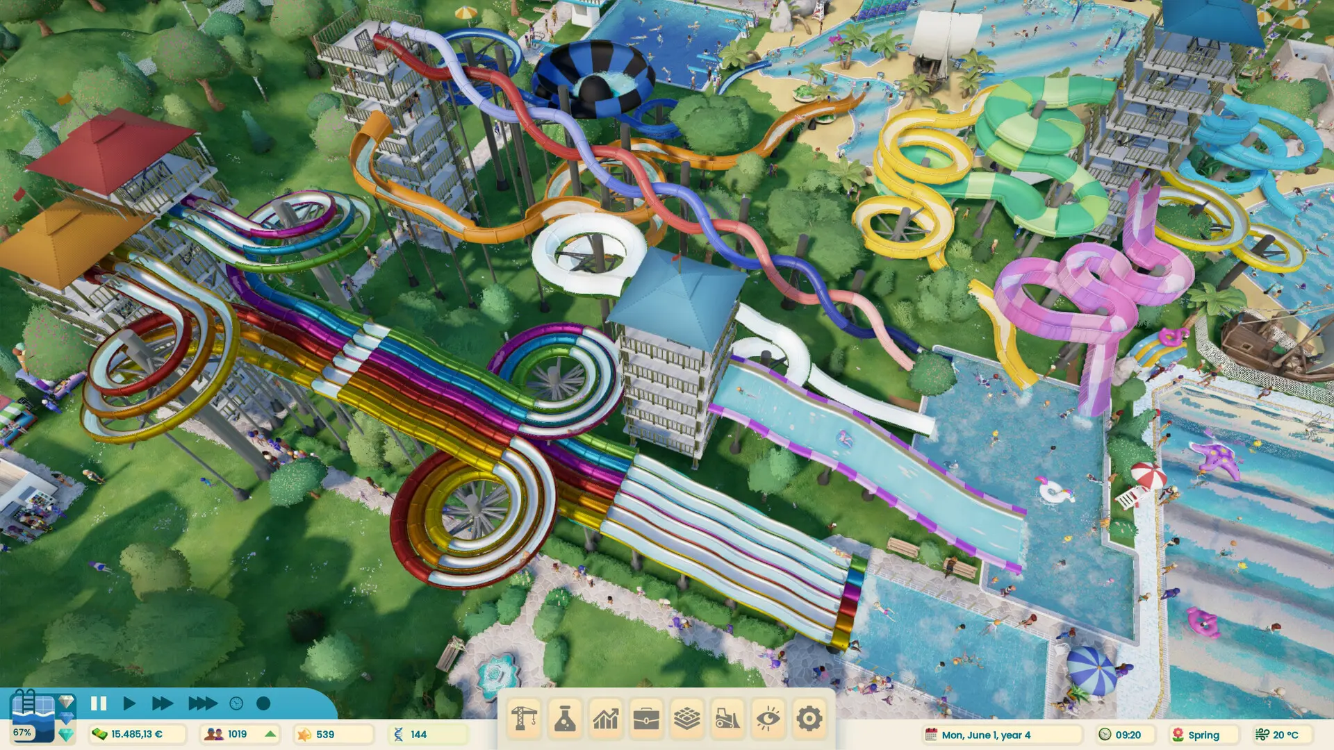 水上乐园大亨/Aquapark Tycoon 游戏截图