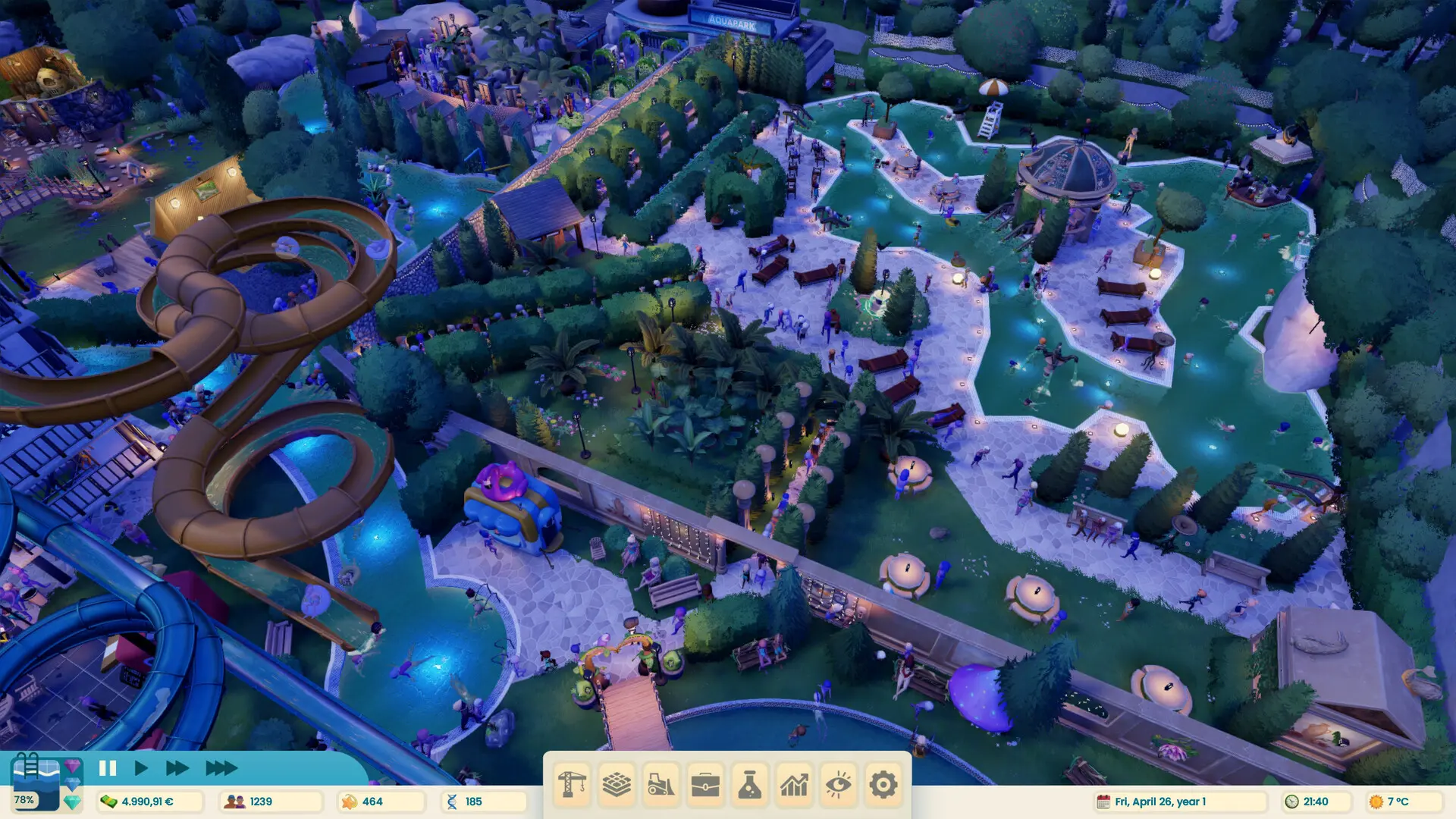 水上乐园大亨/Aquapark Tycoon 游戏截图