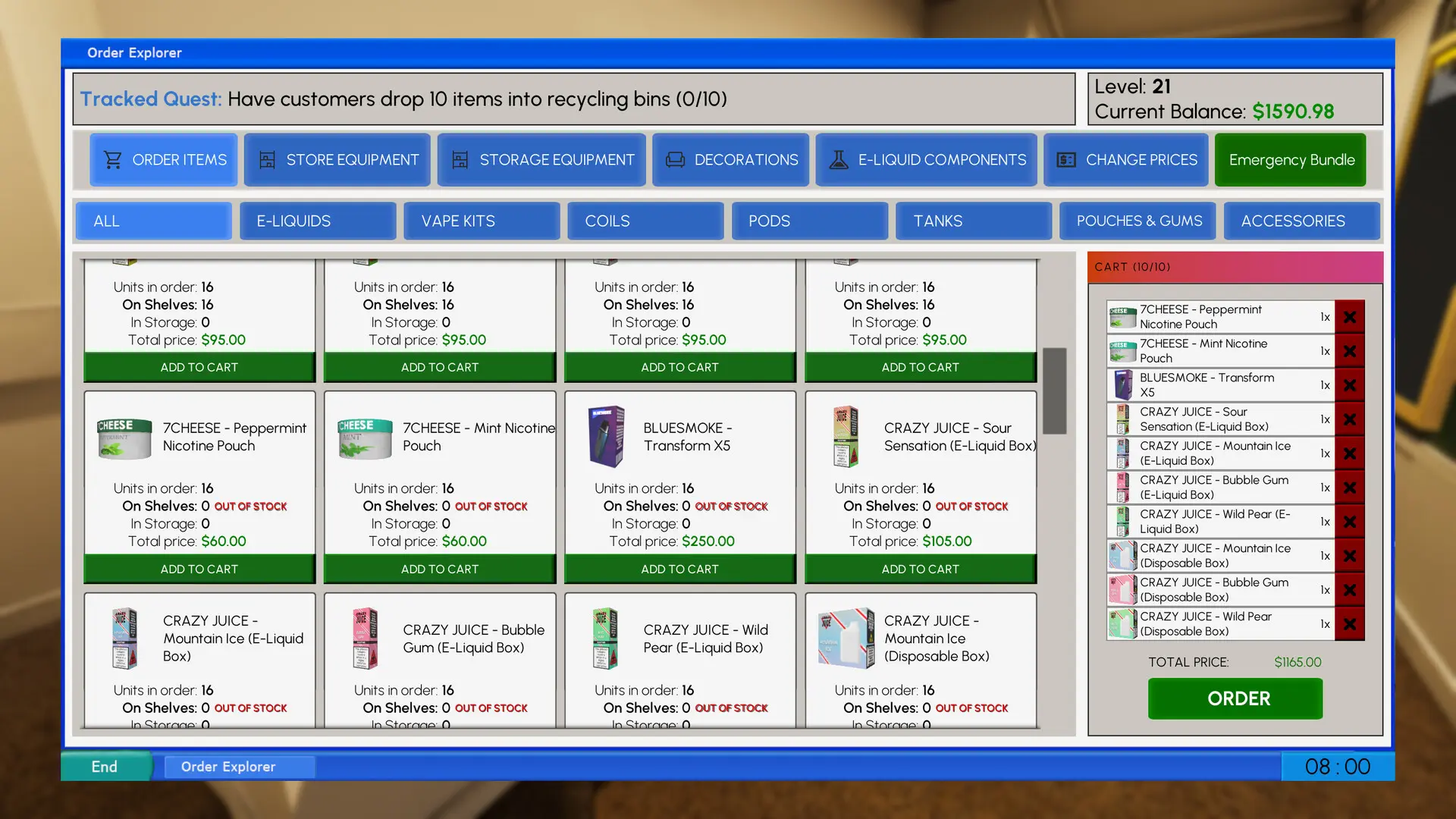 电子烟店：迈阿密/Vape Store Miami 游戏截图