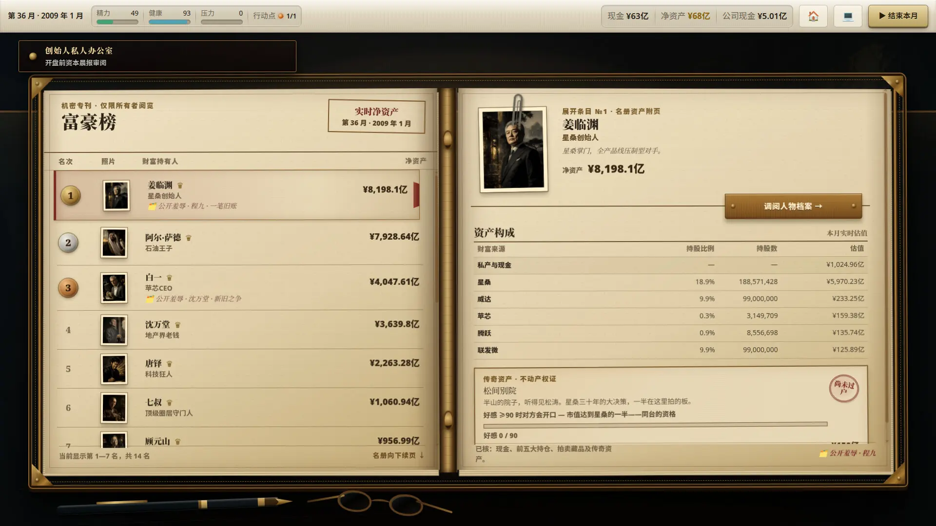 富豪榜:清算所/Rich List: The Order 游戏截图