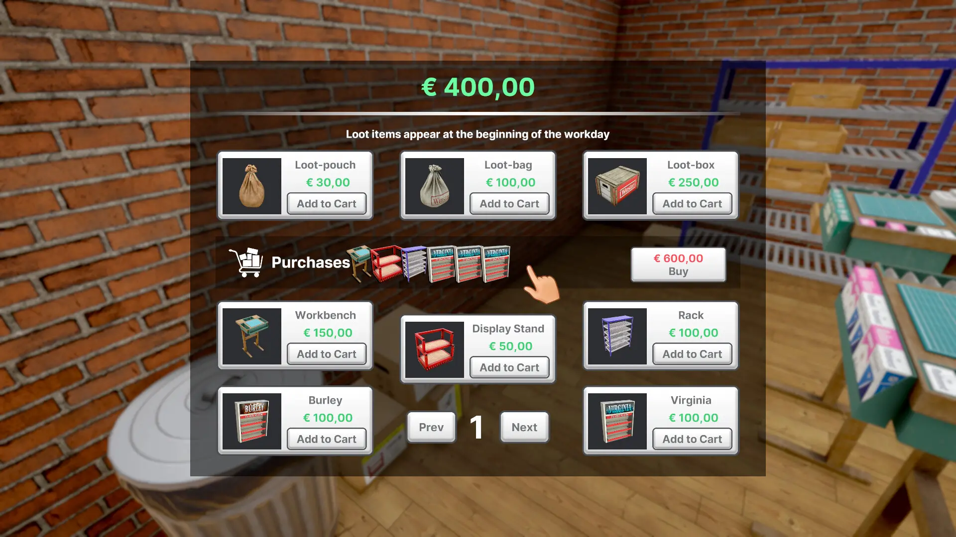 尼古丁商人模拟器/Nicotine Merchant Simulator 游戏截图