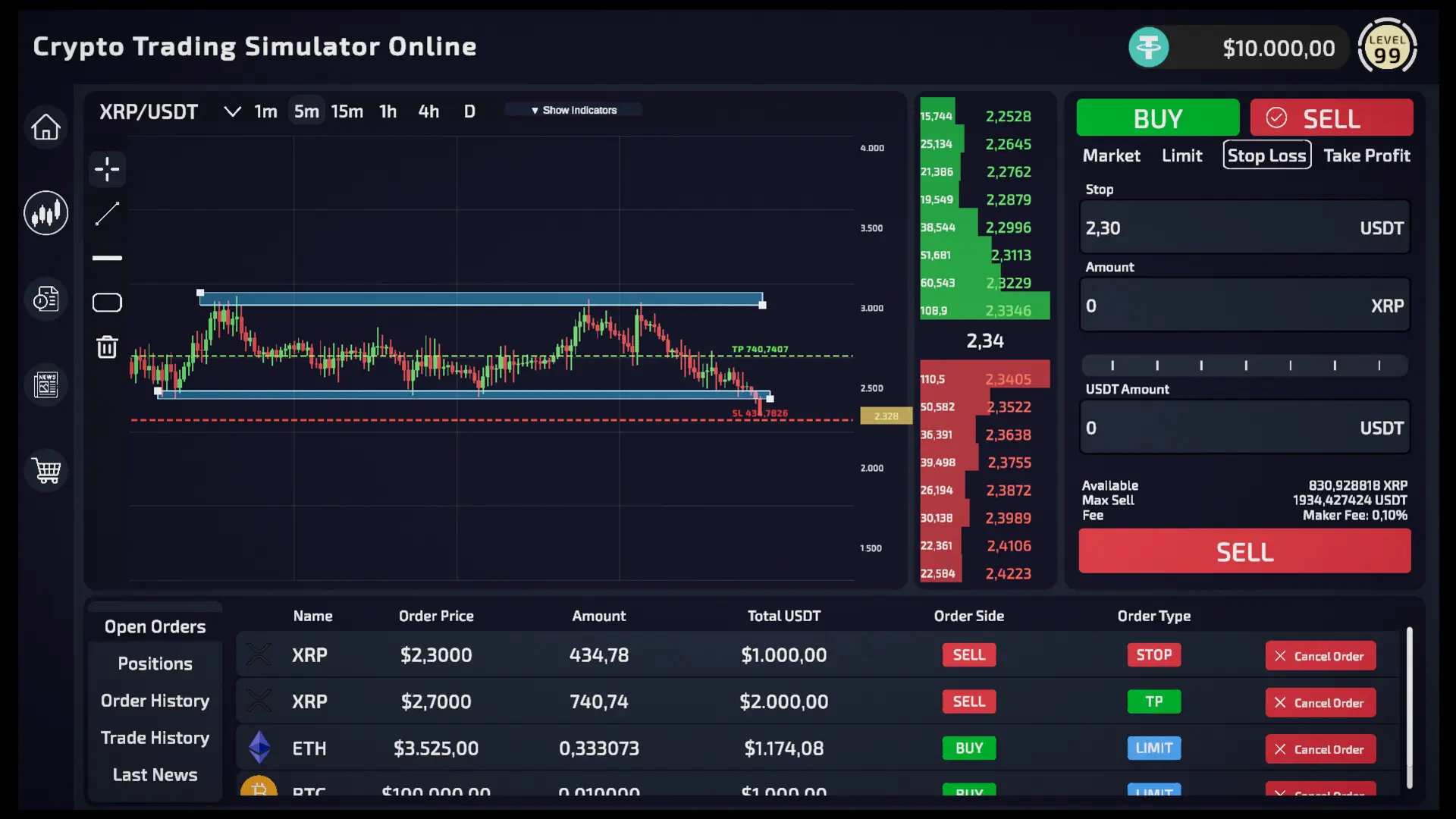 加密货币交易模拟器/Crypto Trading Simulator 游戏截图