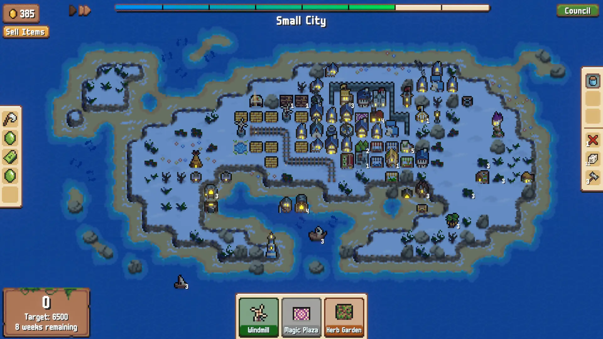 连锁城邦: 类Rogue城市营造游戏/Combolands: Roguelike Citybuilder 游戏截图