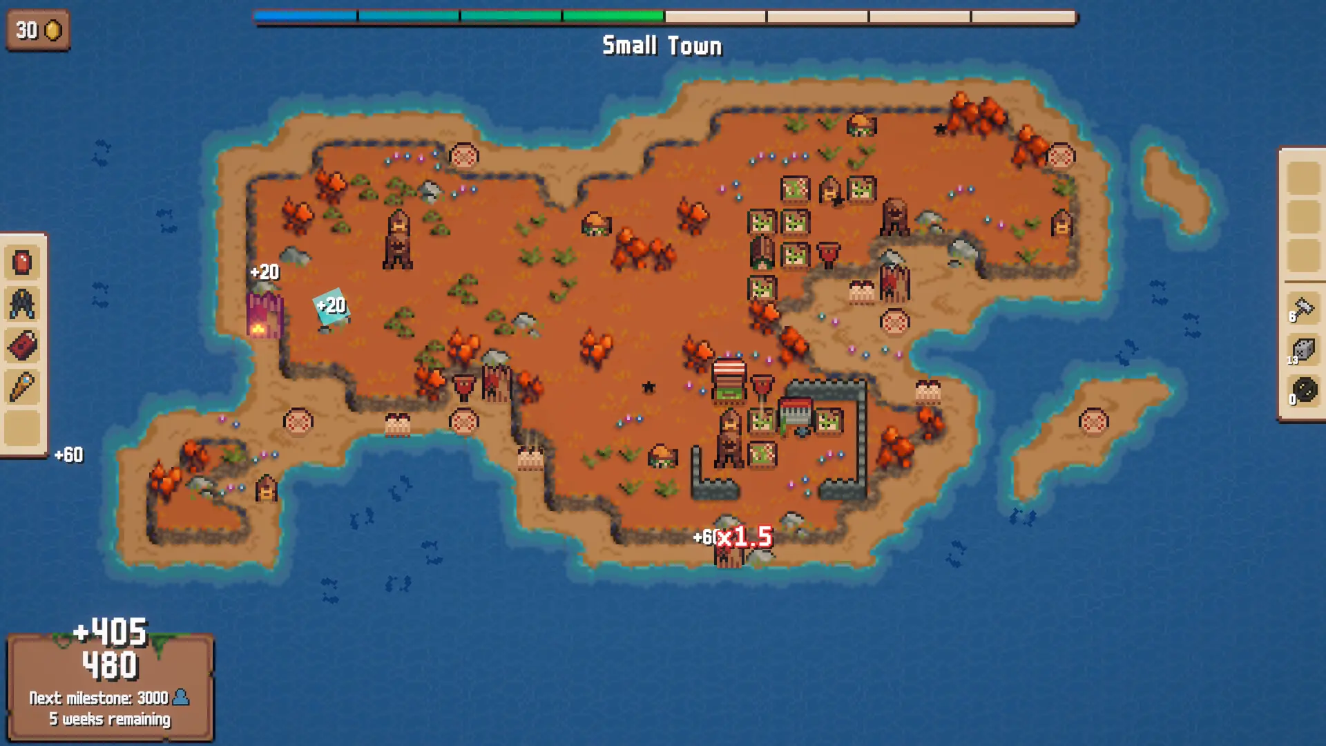 连锁城邦: 类Rogue城市营造游戏/Combolands: Roguelike Citybuilder 游戏截图