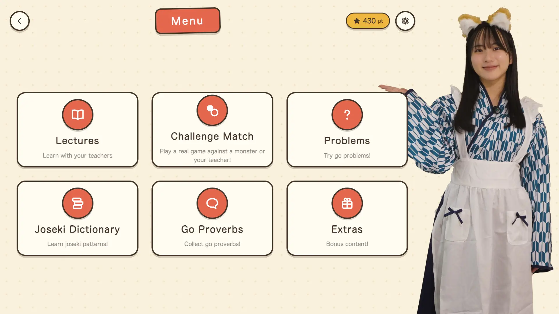 响与花音 19 路围棋入门课程/Hibiki & Kanon's Go 19x19 Complete Beginner’s Course 游戏截图