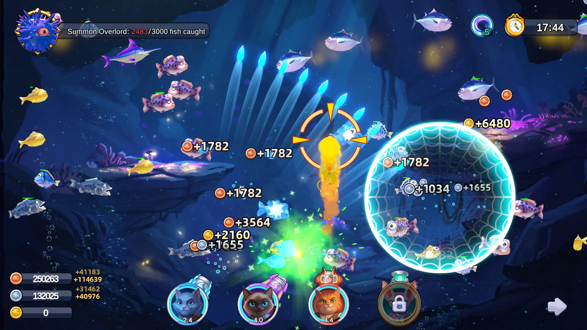 猫咪大作战:捕鱼/Meow Squad: Incremental Fishing 游戏截图